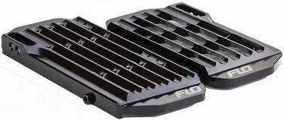 Soportes de radiador de alto flujo Flo Motorsports - negro motocicleta suciedad FLO753-3BLK Foto 1 de 4