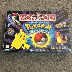 Vintage 1999 Pokemon Collector's Edition MONOPOLY Board Game 100% Complete - Picture 1 of 10