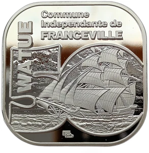 FRANCEVILLE – VANUATU 50 WATUE 2025 SAILING SHIP 39 × 39MM PROOF - Picture 1 of 2