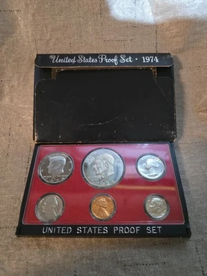 1974-S US Mint Proof Set 6 Coin Set OGP Original Government Packaging - Image 1 of 4