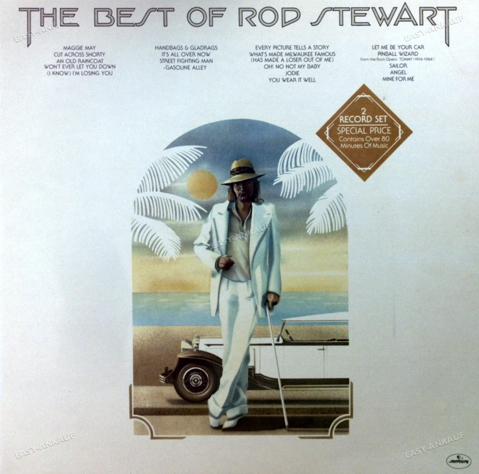 Rod Stewart - The Best Of Rod Stewart 2LP (VG) . - Image 1 of 1