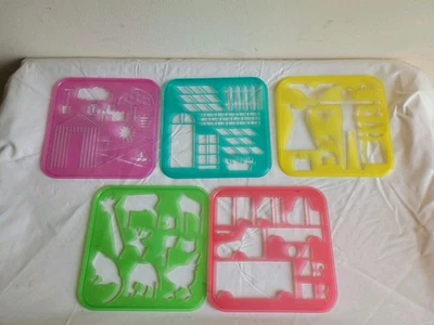 5 Stck. Tupper Schablonen  Tupperware Stencil Art - Bild 1 von 2
