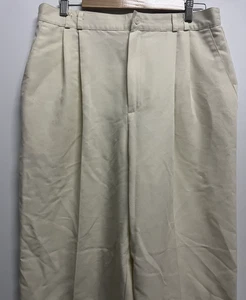 Worthington Pants Women's sz.14 (32 x 31) White Poly/Rayon Retro Casual Dress - Picture 1 of 24