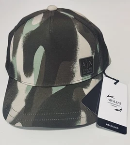 Nuevo Armani Exchange AX Hombres Camuflaje Logo Snapback Sombrero - Imagen 1 de 4