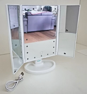 Specchio da trucco con luci led Beper da tavolo ingrandimento per make up Usb - Immagine 1 di 4