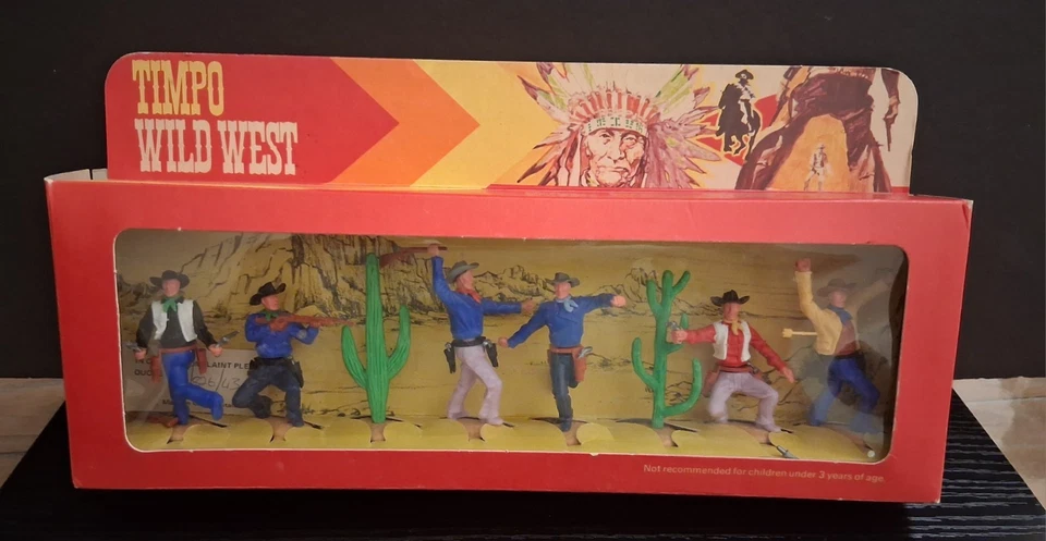 TIMPO RARO TERCERA VERSIÓN VAQUEROS . SIN USAR, EN CAJA STOCK DE TIENDA ANTIGUA Foto 1 de 4