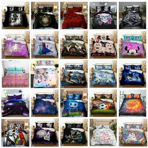 Skull Animals Duvet Cover Set Single Double King Size Bedding Set Pillow Cases - Picture 1 of 189