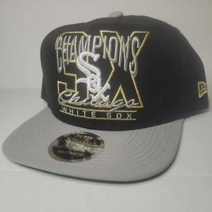 Chicago White Sox MLB 3X CHAMP New Era 9Fifty BLACK/GRAY Adjustable SHIPS IN BOX - Picture 1 of 7