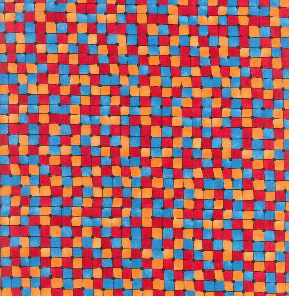 2 yards Keri Schneider Ladybug Love Cotton Print Fabric Blank Quilting 45" W Red - Image 1 of 2