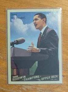 2009 Upper Deck Goodwin Champions #44a Barack Obama Day base var - Bild 1 von 1