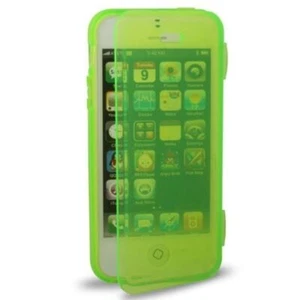 Poziome składane etui TPU Etui na telefon komórkowy do iPhone 5 i 5s zielone - Zdjęcie 1 z 4