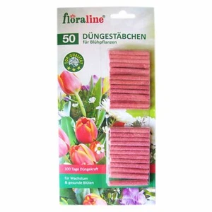Floraline 50 Düngestäbchen Blühpflanzen Nährstoffe Dünger Blumen Grün Fertilizer - Bild 1 von 2
