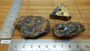 LOT AMBRE NOIR pierre brute naturelle 31g des USA lithotherapie reiki bien etre - Picture 1 of 9