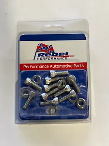 Stainless Chevy Small & Big Block Timing Chain Cover Bolts For Aluminum Covers - Foto 1 di 2