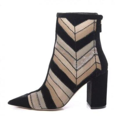 BRAND NEW 100% Authentic RARE Christian Dior D Cage Velvet Booties 37.5 - Image 1 of 4