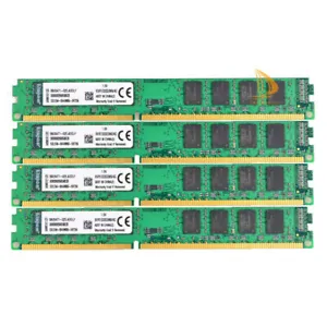 Kingston 4x 4GB Intel CPU 2Rx8 PC3-10600 DDR3 1333Mhz DIMM Memory RAM Desktop $4 - Picture 1 of 8