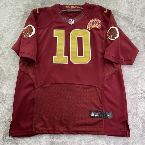 Washington Redskins Jersey Mens 48 Red Nike On Field 80th Anniversary RGIII 2012 Cover