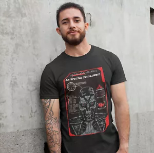 MAGLIETTA INTELLIGENZA ARTIFICIALE UOMO ADULTO NERA | NOVITÀ | REGALO | COMPLEANNO - Foto 1 di 1