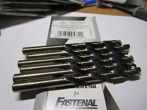 23/64" Type 190-AG 135 Degree Split Point Jobber Length HSS Drill Bit QTY 6 - Picture 1 of 3