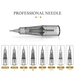 Make-up Microblading Nadeln Augenbrauen Lippe Tattoo Nadel Patronen Semi Permanent - Bild 1 von 20