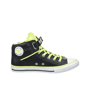Converse Chuck Taylor All Star PC Loopback Cuero Negro Niño Plimsolls 641704C - Imagen 1 de 6