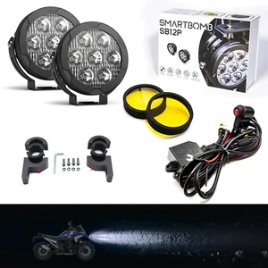 FAROS DELANTEROS SPOT DEEP 120w BMW GS1300 CABLEADO CON LLAVE AUTOMÁTICA - Imagen 1 de 24
