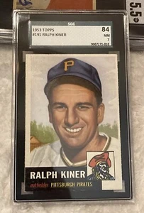 RALPH KINER 1953 Topps #191 SGC 7 NM HOF - Picture 1 of 2