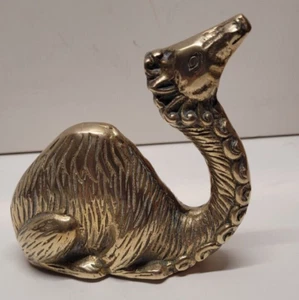 Vintage Messing sitzende Kamel Figur/Krippe RAR - Bild 1 von 6