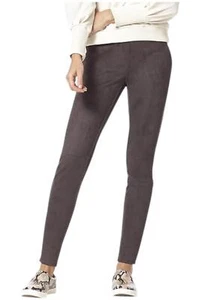 HUE Women's Microsuede High Rise Leggings Brown Velvet - Picture 1 of 2