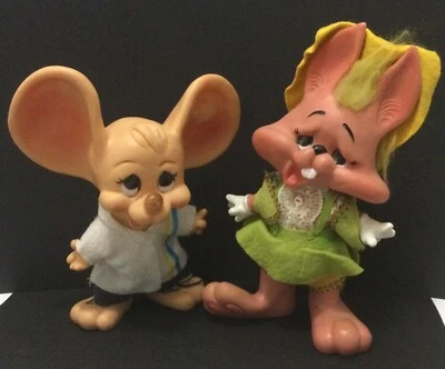 Vintage Huron Products Topo Gigio Mouse And Roy Des Of Fla Coin Bank 10" 1970s - Image 1 of 4