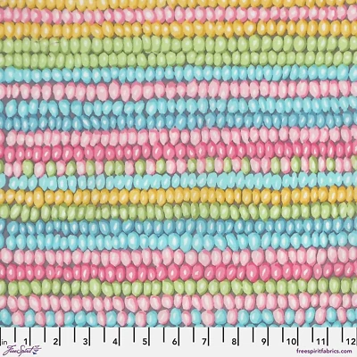 Kaffe Fassett BEAD STRIPE PASTEL GP50   17” X WOF   original issue - Image 1 of 2