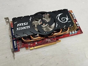 GeForce GTS 250, 1GB GDDR3, DUAL-DVI, MSI N250GTS-2D1G, WORKING - Picture 1 of 5