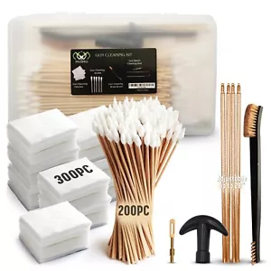 Gun Cleaning Kit – Gun Cleaning Supplies in Box - Swabs,Brush & 28" Cleaning Rod - Picture 1 of 8