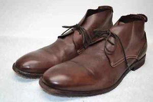Botas Chukka H by Hudson Para Hombres Talla 43 (9) Cuero Marrón Tinte Tambor - Imagen 1 de 9
