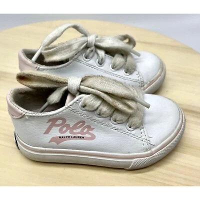 Zapatilla deportiva Polo Ralph Lauren blanca con logotipo talla 5 (S1548) Foto 1 de 4