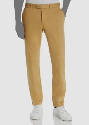 $98 Bloomingdale's Men Beige Tailored Fit Casual Chino Pants Size 36W X 30L - Image 1 of 4