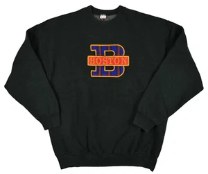 Vintage City of Boston Souvenir Sweatshirt Size XL Super Cotton Black Crewneck - Picture 1 of 11