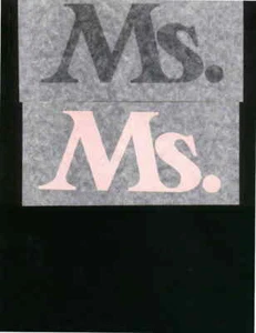 MS. vintage 70s iron on t shirt transfer full size NOS - Bild 1 von 1