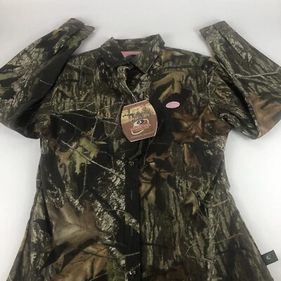 Mossy Oak Shirt Women's Small 6/8 Camouflage Hunting NWT - Image 1 of 4