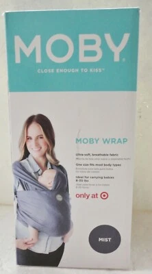 Portabebés Moby Classic Wrap azul denim LN Foto 1 de 4