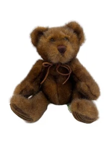 First and Main MINKY Bear Plush Brown Teddy Corduroy Feet Stuffed Animal Toy 9" - Picture 1 of 6