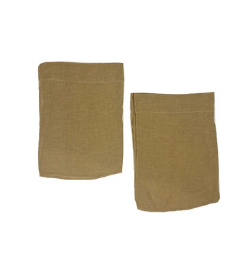 2 cortinas cenefas de lino tostado vintage tejidas semi transparentes tratamientos de ventana de lujo Foto 1 de 4