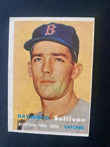 1957 TOPPS BASEBALL #336 - HAYWOOD SULLIVAN - BOSTON RED SOX - EXC COND - Picture 1 of 2