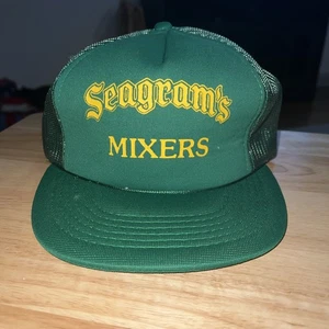 Gorra de colección Seagram's Gin verde Snapback Alcohol Whisky años 90 - Imagen 1 de 7