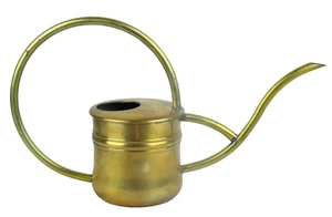 Vintage Messing Gießkanne Eimer Behälter 8" x 14" H x L Made in India - Bild 1 von 7