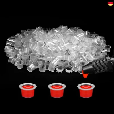 MARKE ATOMUS ATOMUS Tattoo Farbkappen Cups M 300 Stück Tattoo Kappe Inks Cups Transparent