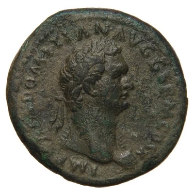 ROMAN EMPIRE - 84 AE As - Domitian - Large Altar - Nice! - Image 1 of 2