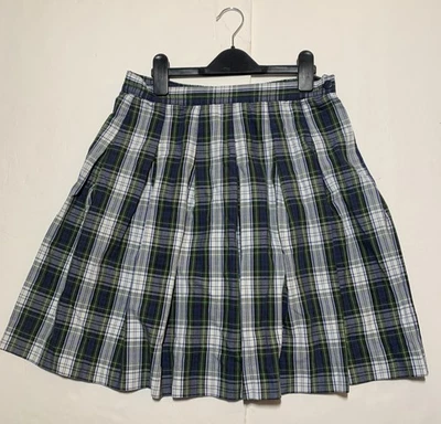 Dennis Uniforme Niñas Plisado Cuadros Falda Escolar Estilo H16 1/2 Gris Azul Foto 1 de 4