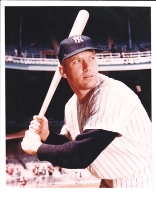 MICKEY  MANTLE / new york YANKEES- major league  BASEBALL  mail order photo/VG - Image 1 of 2