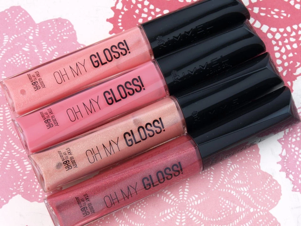 RIMMEL Oh My Gloss! Moisturising Lip Gloss with Vitamin E Argan Oil *ALL SHADES* - Image 1 of 1